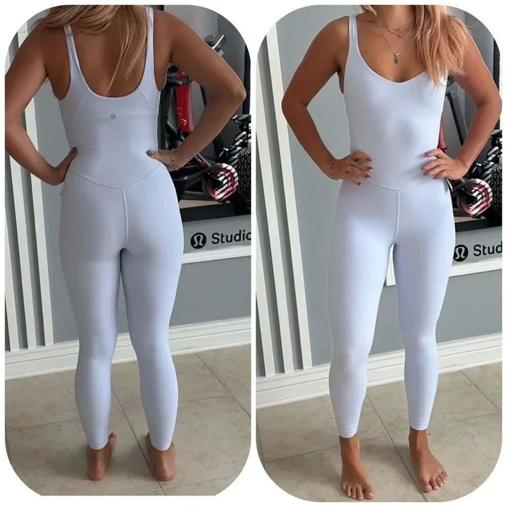Lululemon Align Bodysuit 25" Blissful Blue NWT Yoga size 4 ☁️ 🌊💧💦💨 - Picture 1 of 9